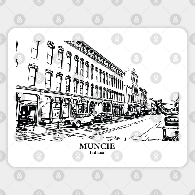 Muncie - Indiana Sticker by Lakeric